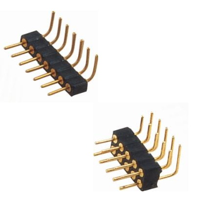 2.00mm圆针排针 单/双排 90度